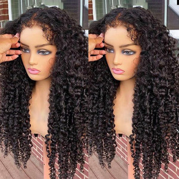 Type 4C Hairline Edges Curly Wigs 13x4 HD Lace Front Human Hair Wigs | Bosun Hair