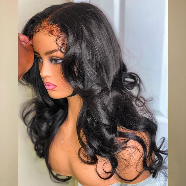 Type 4C Hairline Edges Wigs Body Wave 13x4 HD Lace Front Human Hair Wigs | Bosun Hair