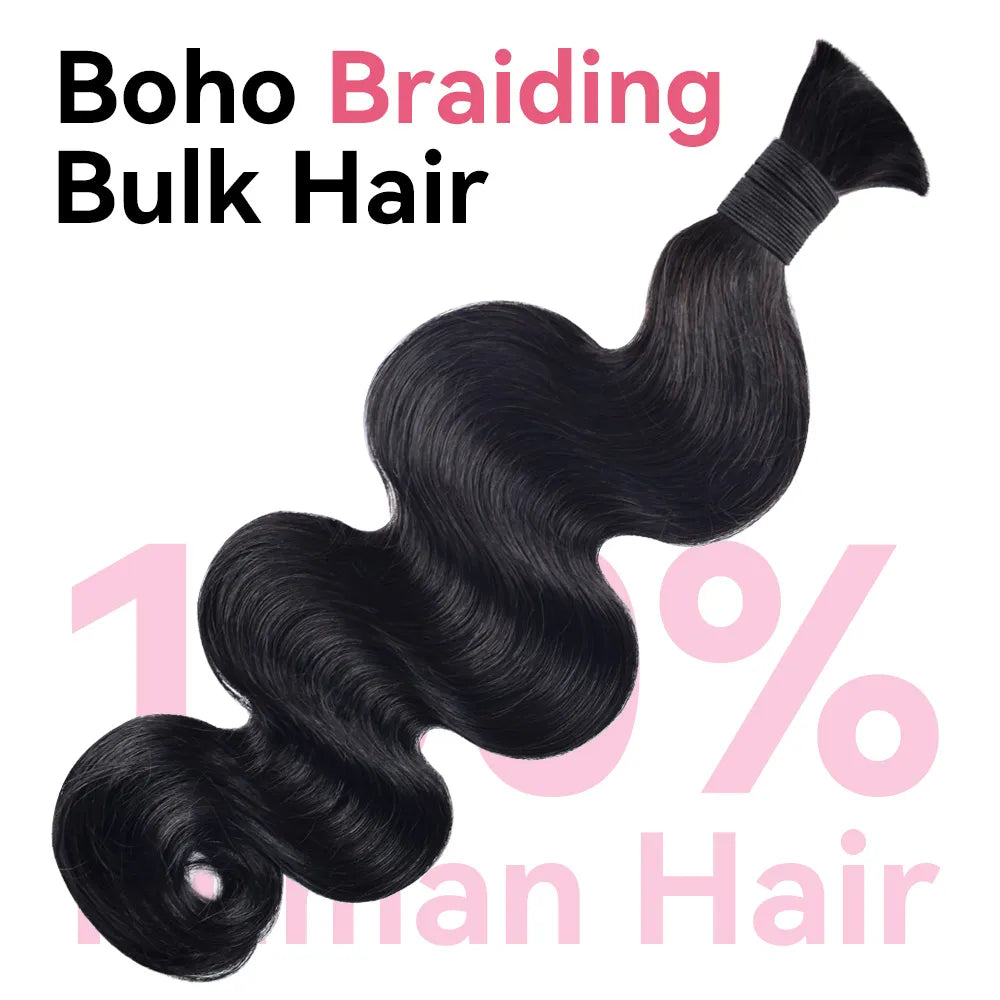 Body Wave Bulk Human Hair for Braiding Bosun Hair