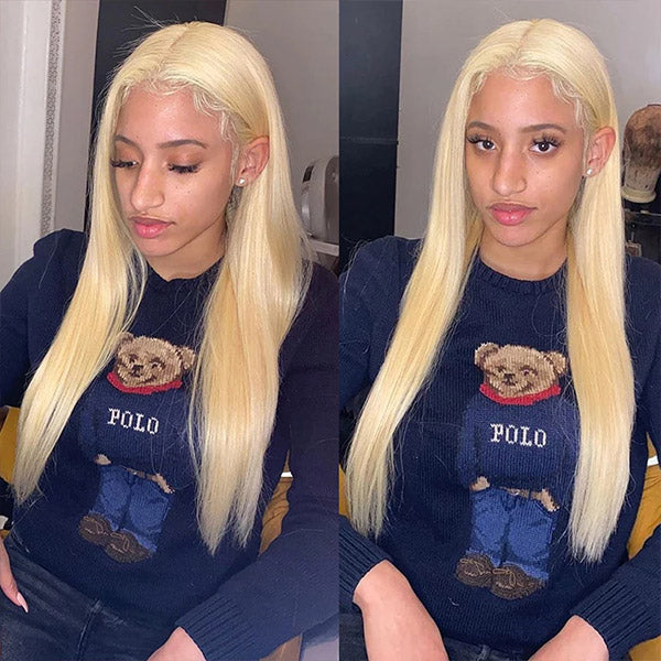 Bosun Hair 613 Honey Blonde Straight Hair 4x4 and 5x5 HD Lace Closure Wigs