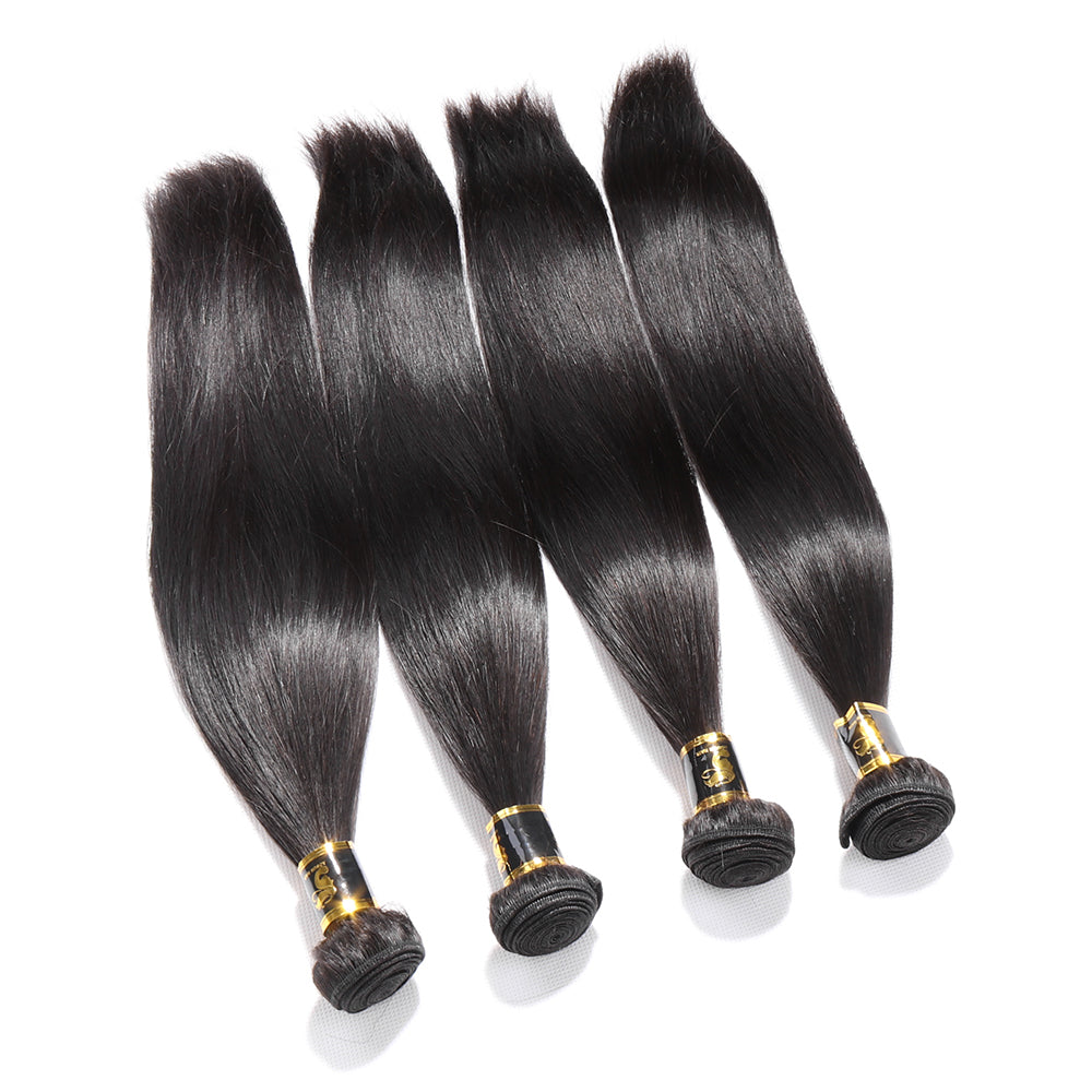 Bosun Hair Straight 5 Bundles Natural Black Color 100% Human Hair