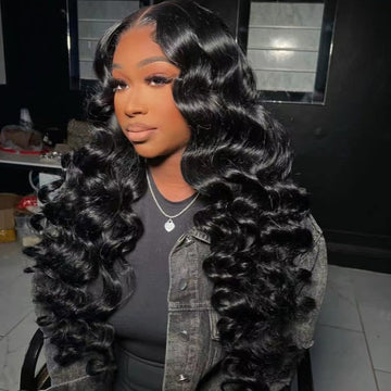 Bosun Hair 12A 3 Bundles Loose Wave With 13x4 13x6 HD Lace Frontal