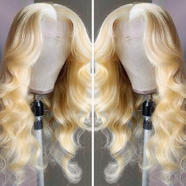 Bosun Hair 613 Honey Blonde Body Wave Hair 4x4 and 5x5 HD Lace Closure Wigs