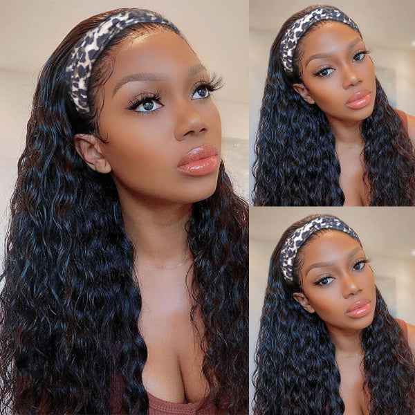 Bosun Water Wave Headband Wig Glueless Hair Wig