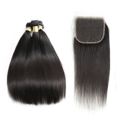 12A 3 Bundles with 4*4 5*5 HD Closure