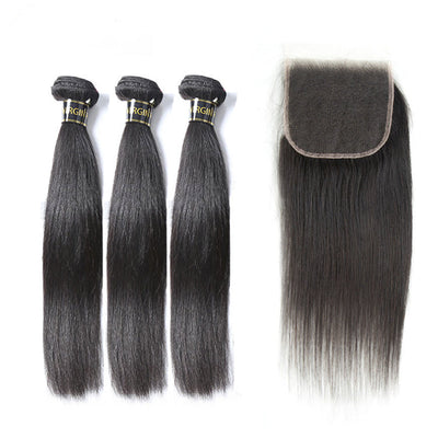 10A 3 Bundles with 4*4 5*5 HD Closure