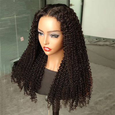 Bosun Hair Wear Go Kinky Curly Lace Front Wigs Pre Cut Lace with Natural Hairline Glueless Wigs