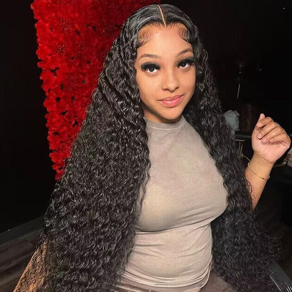 Water Wave PPB Wear Go Wigs Pre-Plucked 13x4 HD Lace Front Wigs Bleached Knots Human Hair Wigs