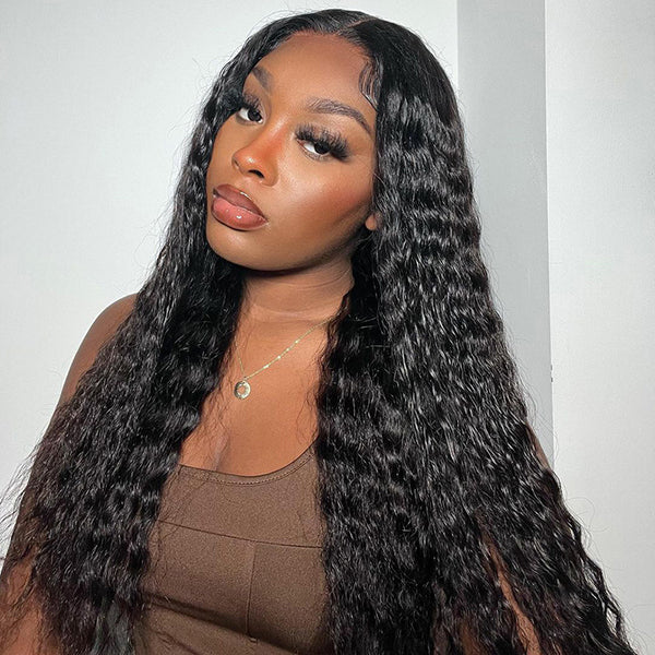 Water Wave PPB Wear Go Wigs Pre-Plucked 13x4 HD Lace Front Wigs Bleached Knots Human Hair Wigs