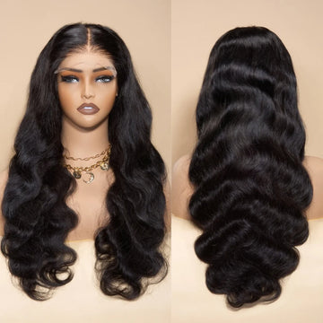 Bosun Hair High Density 4x4/5x5/6x6 HD Lace Bleached Knots Closure Wig Body Wave 100% Virgin Human Hair