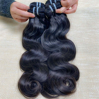 12A Raw Hair Body Wave Hair 3Pcs Human Hair Extensions From One Donor