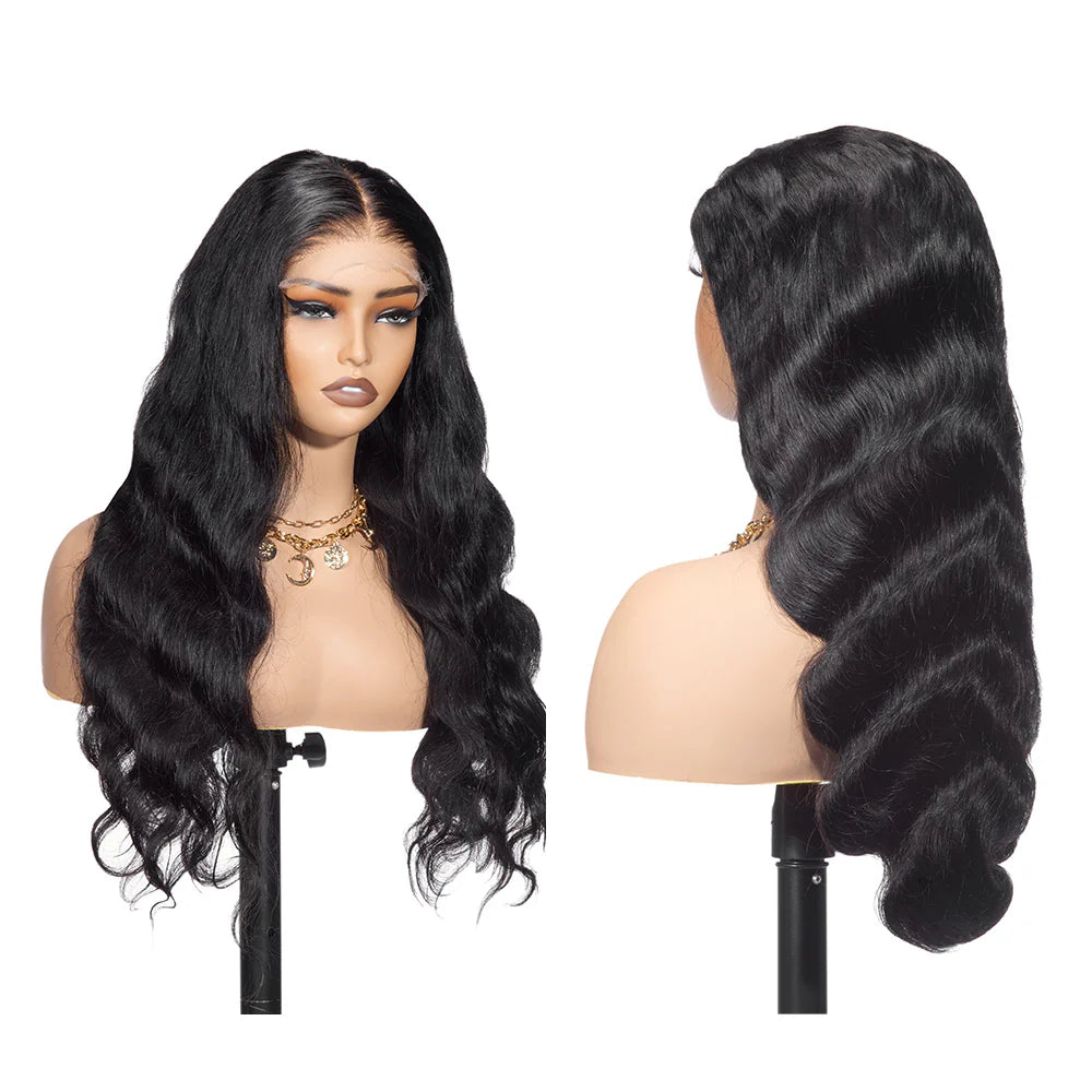 Bosun Hair High Density 4x4/5x5/6x6 HD Lace Bleached Knots Closure Wig Body Wave 100% Virgin Human Hair