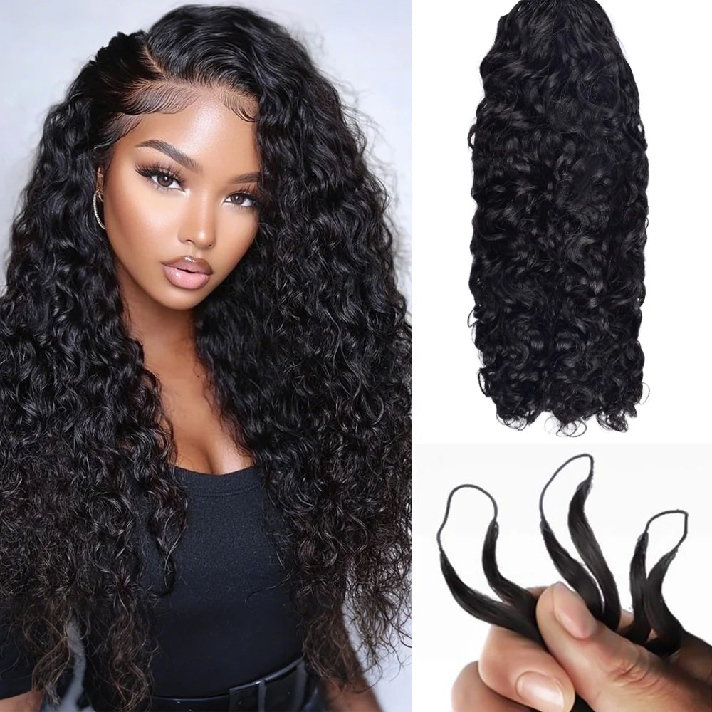 Bosun Hair Burmese Curly Crochet Hair Natural Black Human Hair Extensions