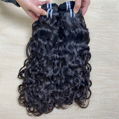 12A Raw Quality Water Wave Hair Unprocessed Hair 3 Bundles Deal