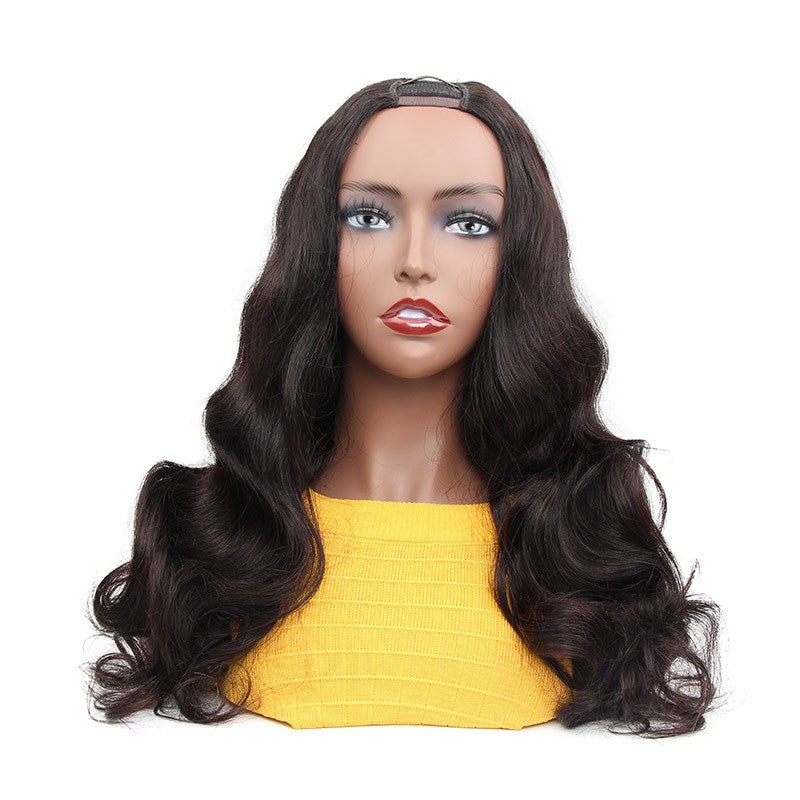 BOSUN HAIR U Part Wig Human Hair Body Wave Upart Wigs Natural Color For Women Glueless wigs