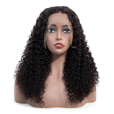 BOSUN HAIR Kinky Curly 360 Lace Wigs 100% Human Virgin Hair 360 Wigs