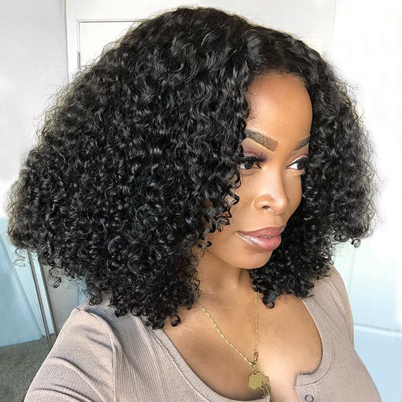 BOSUN HAIR New Arrival Upart Wig Natural Black Kinky Curly Wigs