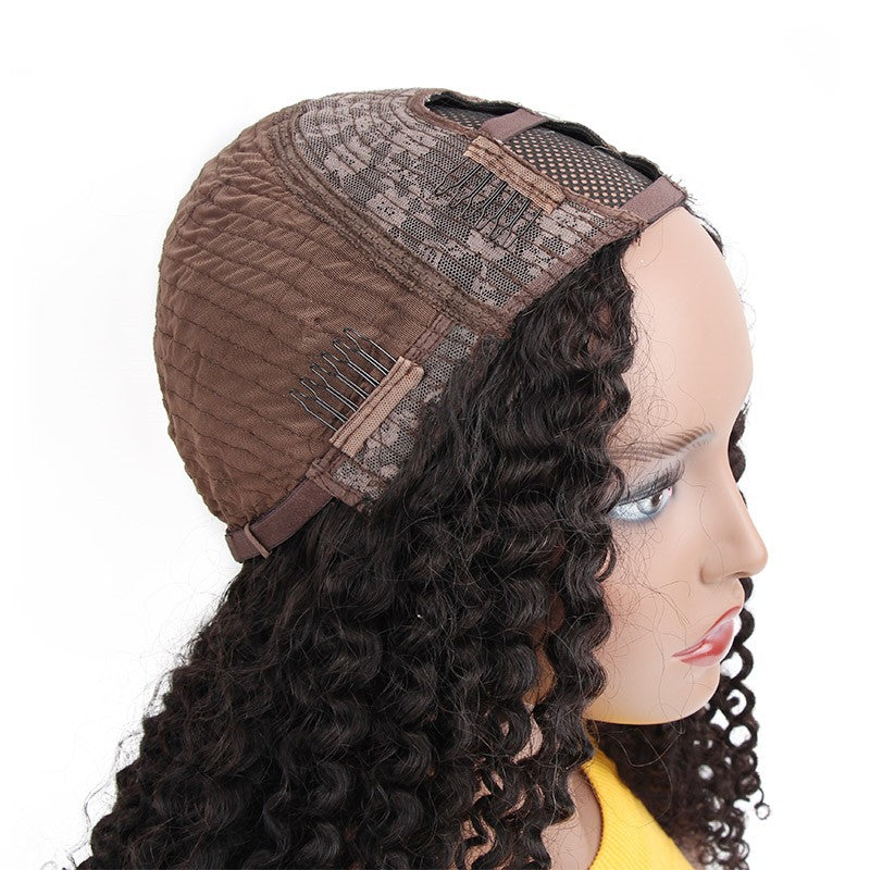 BOSUN HAIR New Arrival Upart Wig Natural Black Kinky Curly Wigs