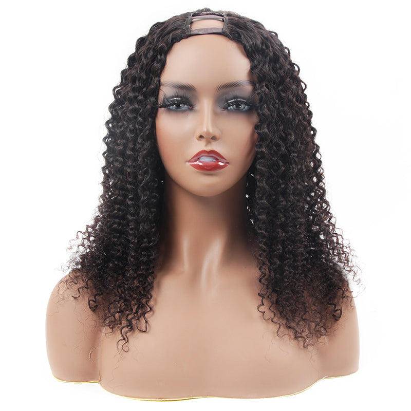 BOSUN HAIR New Arrival Upart Wig Natural Black Kinky Curly Wigs