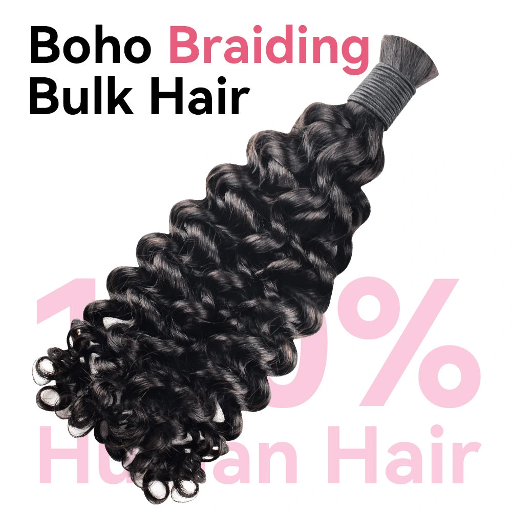 Best Human Hair For Boho Braids Deep Curly BOSUN HAIR
