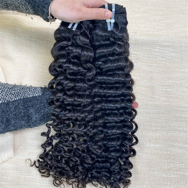 12A Raw Quality Deep Wave Hair Unprocessed Hair 3 Bundles Deal