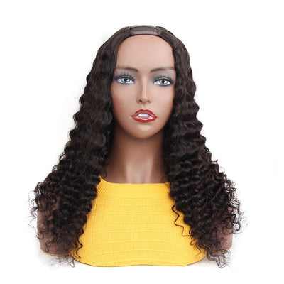 BOSUN HAIR New Arrival Upart Wig Natural Black Deep Wave Wigs