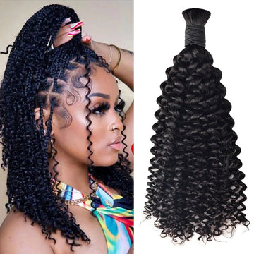 2026 Jerry Curly Boho Braids Bulk Human Hair BOSUN HAIR