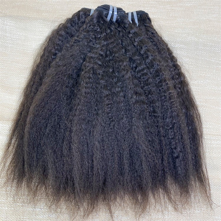 12A Raw Quality Kinky Straight Hair Unprocessed Hair 3 Bundles Deal