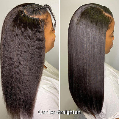 Kinky Straight U Part Human Hair Glueless wigs | BOSUN HAIR