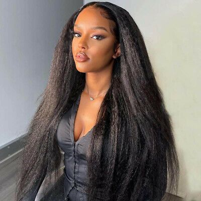 Kinky Straight 5*5 Lace Closure Wigs Pre Plucked Affordable Human Hair Wigs | BOSUN HAIR