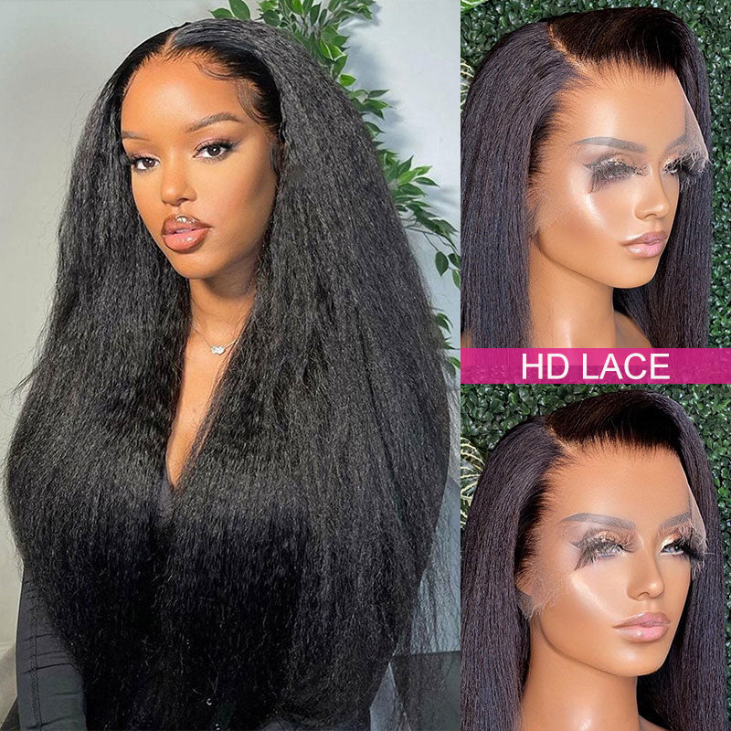 Kinky Straight HD Lace Wig Human Hair Wigs Bosun Hair