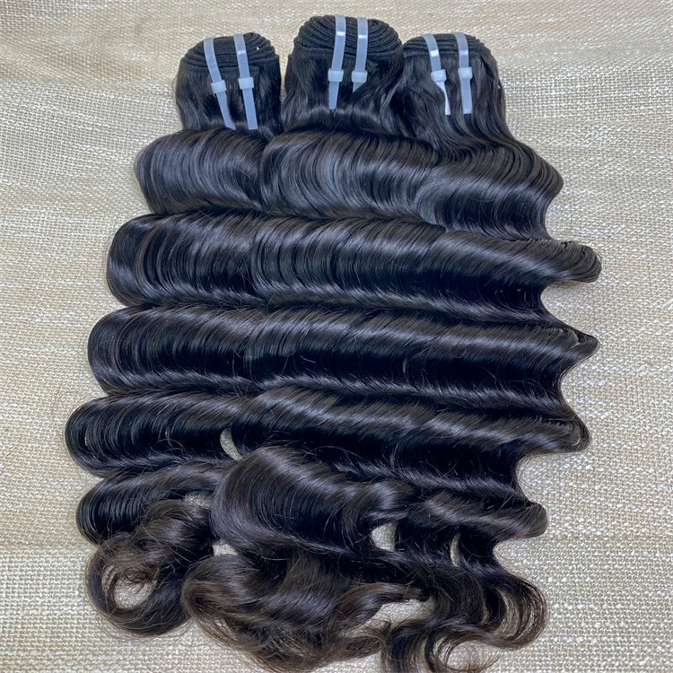 12A Raw Quality Loose Deep Hair Unprocessed Hair 3 Bundles Deal