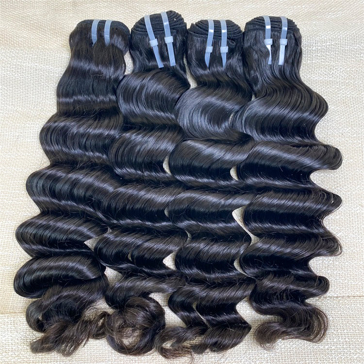 12A Raw Quality Loose Deep Hair Unprocessed Hair 3 Bundles Deal