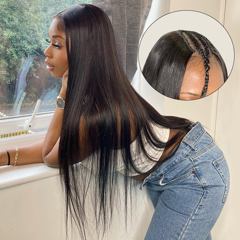 Bosun Hair New Arrival U part Wig 100% Human Virgin Hair Silky Straight Wigs