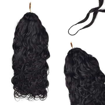 Bosun Hair Water Wave Crochet Hair Natural Black Human Hair Extensions