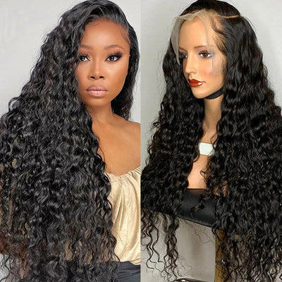 Bosun Hair 13x4 13x6 HD Transparent Lace Front Human Hair Wigs Water Wave Frontal Wigs