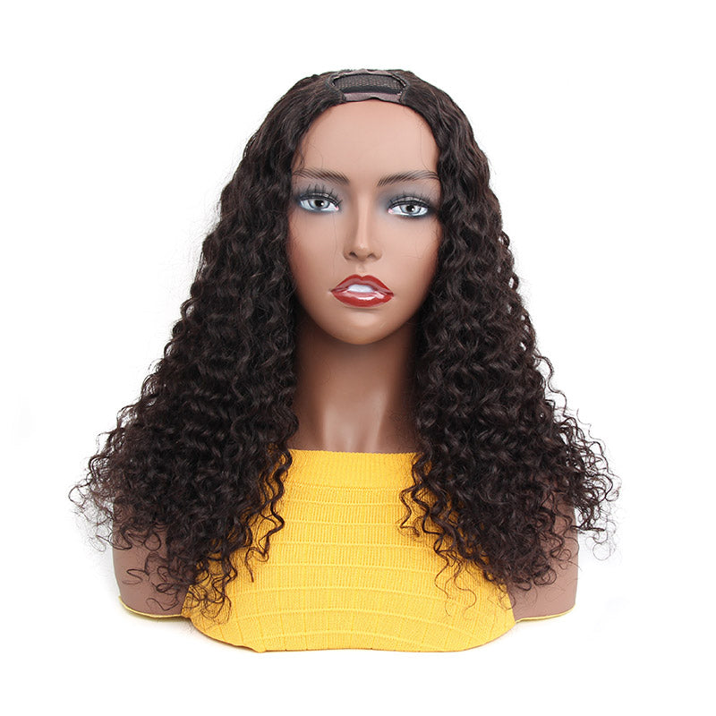 BOSUN HAIR New Arrival Upart Wig Natural Black Water Wave Wigs