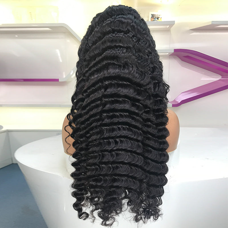 Pineapple Wave Deep Wave PPB Wear Go Pre Plucked Glueless Wigs 13x4 Lace Front Wigs | Bosun Hair