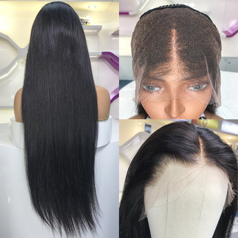 Bosun Hair NEW Knot Bleaching Wear & Go Glueless Straight Closure Frontal Wig