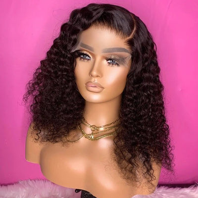 Bosun Hair 200% Density 4×4 5x5 HD Lace Closure Wig Curly