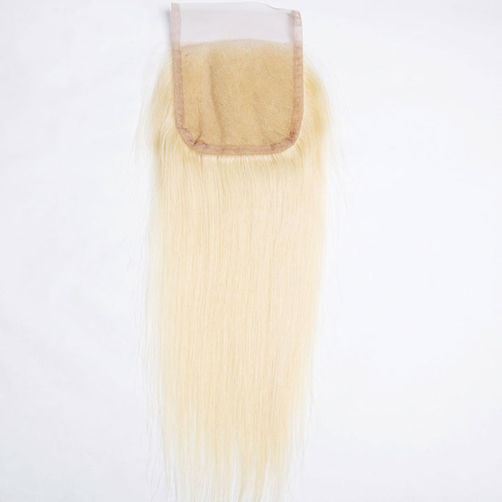 Bosun Hair 613 Top Quality Blonde Straight Lace Closure