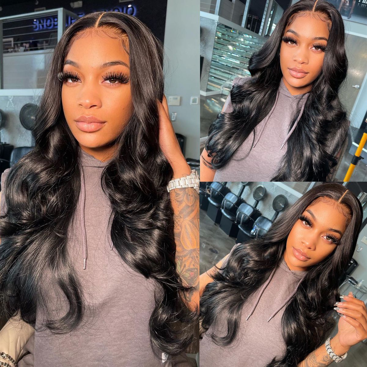 Bosun Hair 9A Hot Selling 3 Bundles Body Wave Hair With 4x4 5x5 HD Lace Closure