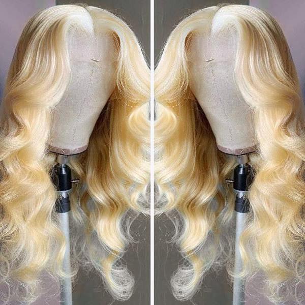 Bosun Hair 613 Honey Blonde Body Wave Hair 4x4 and 5x5 HD Lace Closure Wigs