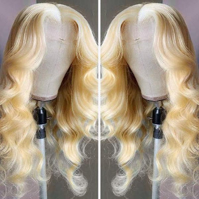 Bosun Hair 613 Honey Blonde Body Wave Hair 4x4 and 5x5 HD Lace Closure Wigs