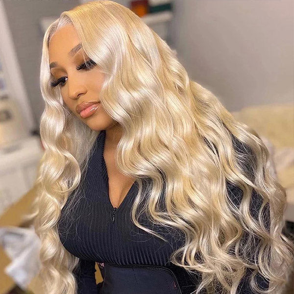 Bosun Hair 613 Honey Blonde Body Wave Hair 4x4 and 5x5 HD Lace Closure Wigs