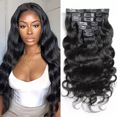 Bosun Hair New Arrivals Seamless Body Wave Clip-In Hair Extensions 7Pcs/Set