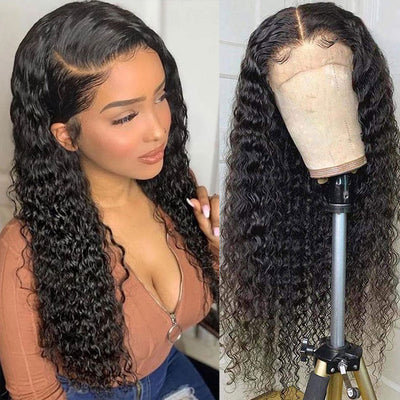 Bosun Deep Wave Wear Go Lace Front Wigs Pre-Plucked Glueless Wig with Natural Hairline