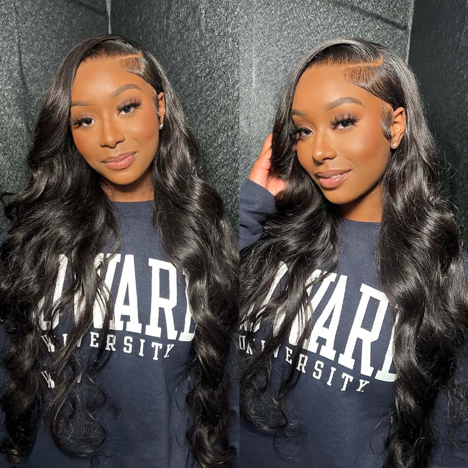 Bosun Hair Wear & Go Body Wave Lace Front Wigs Pre Cut HD Lace Glueless Wig Natural Hairline Beginner Friendly