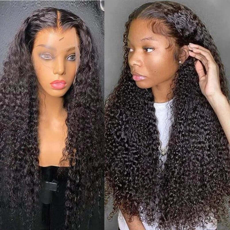 Bosun Hair 13x4 13x6 HD Transparent Lace Front Human Hair Wigs Curly Frontal Wigs