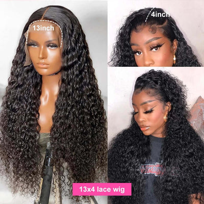 Bosun Hair 13x4 13x6 HD Transparent Lace Front Human Hair Wigs Curly Frontal Wigs